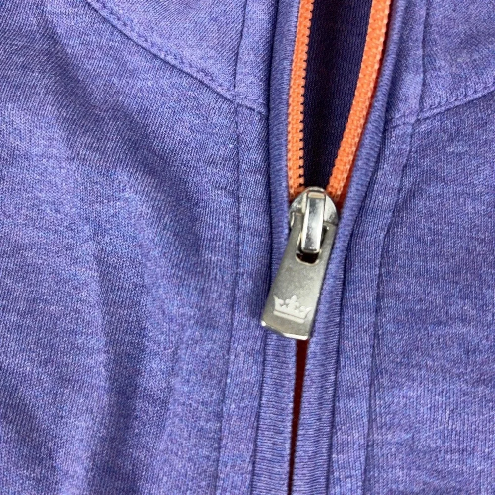 Peter Millar Oakmont Country Club Golf Vest Men's L Purple Full Zip Performance